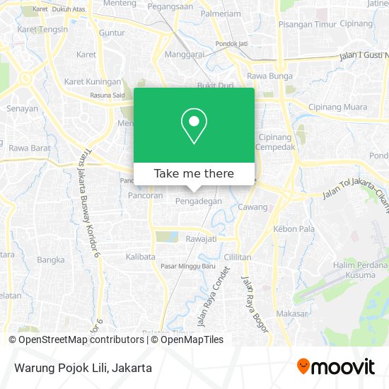 Warung Pojok Lili map