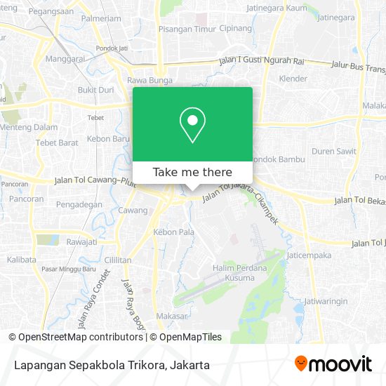 Lapangan Sepakbola Trikora map