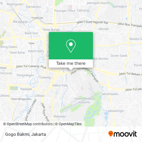 Gogo Bakmi map