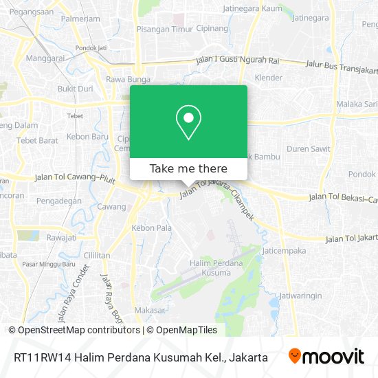RT11RW14 Halim Perdana Kusumah Kel. map