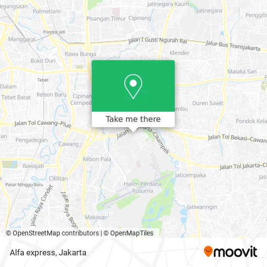 Alfa express map