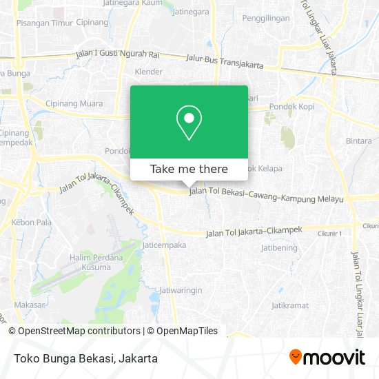 Toko Bunga Bekasi map