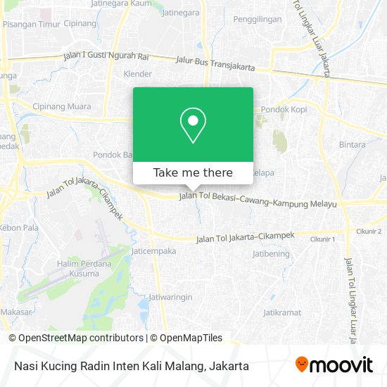 Nasi Kucing Radin Inten Kali Malang map