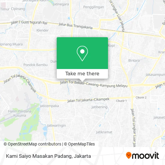 Kami Saiyo Masakan Padang map