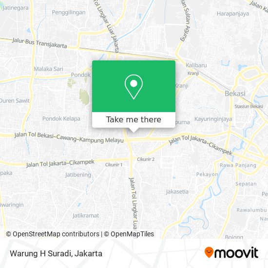 Warung H Suradi map