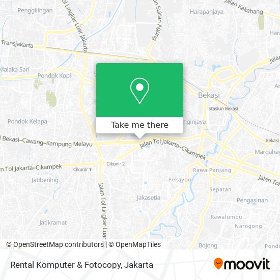 Rental Komputer & Fotocopy map