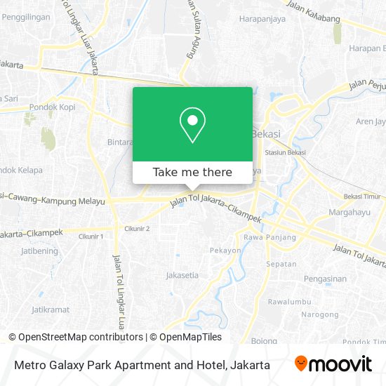Metro Galaxy Park Apartment and Hotel map