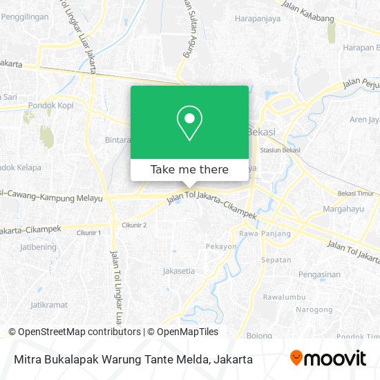 Mitra Bukalapak Warung Tante Melda map