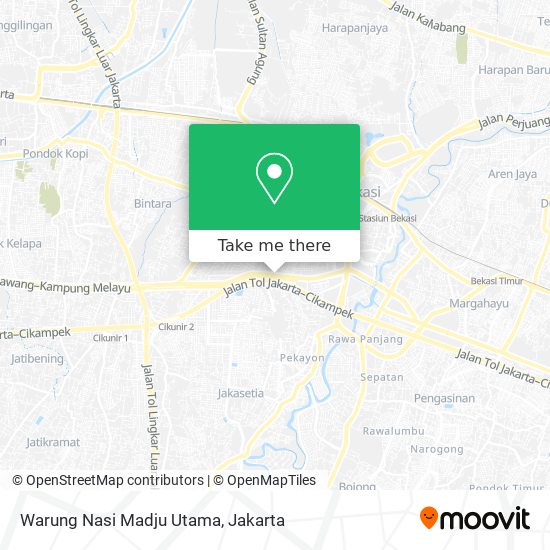Warung Nasi Madju Utama map