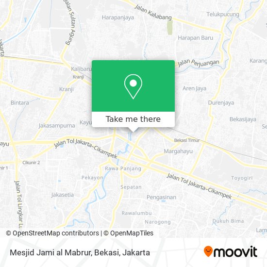 Mesjid Jami al Mabrur, Bekasi map