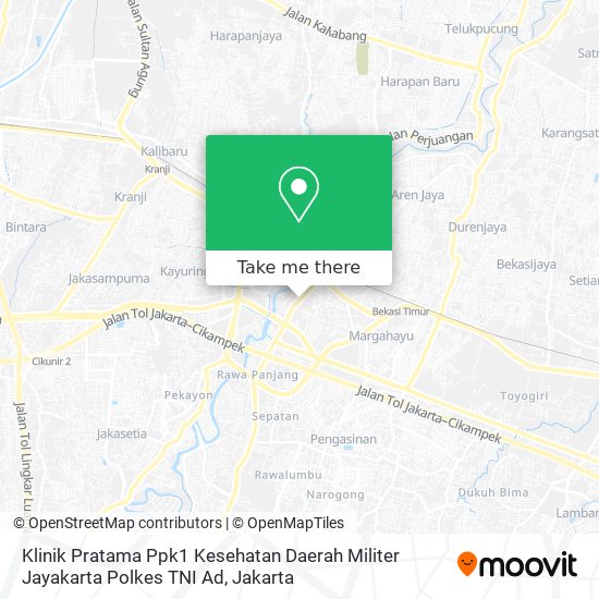 Klinik Pratama Ppk1 Kesehatan Daerah Militer Jayakarta Polkes TNI Ad map