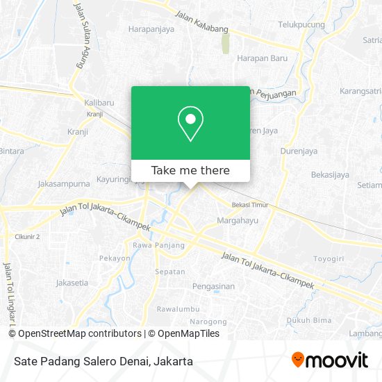 Sate Padang Salero Denai map