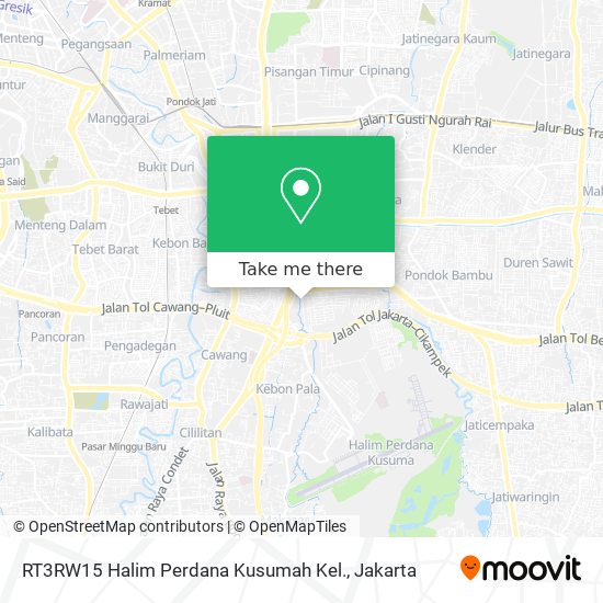 RT3RW15 Halim Perdana Kusumah Kel. map