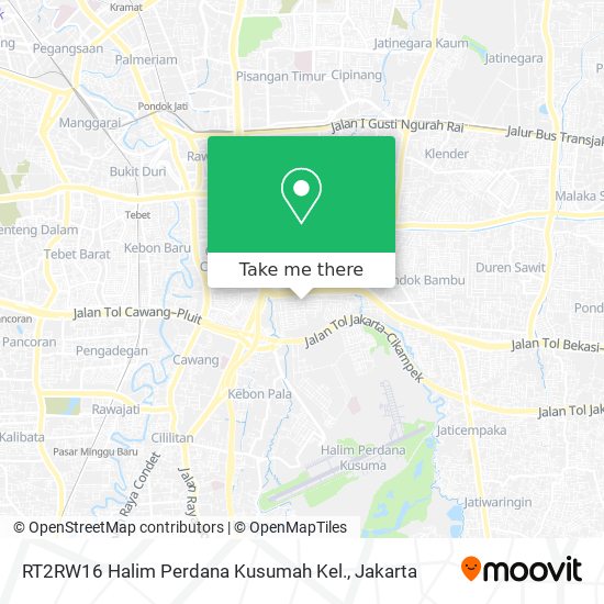 RT2RW16 Halim Perdana Kusumah Kel. map