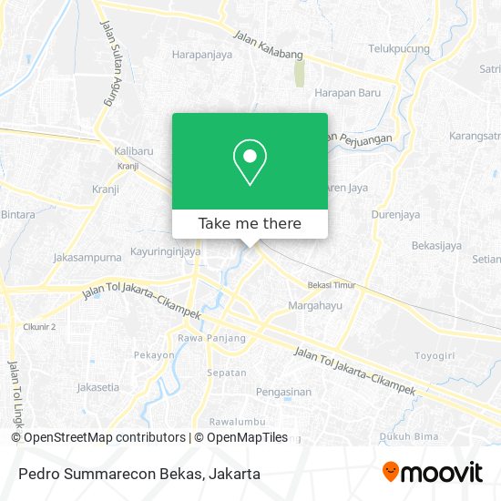 Pedro Summarecon Bekas map