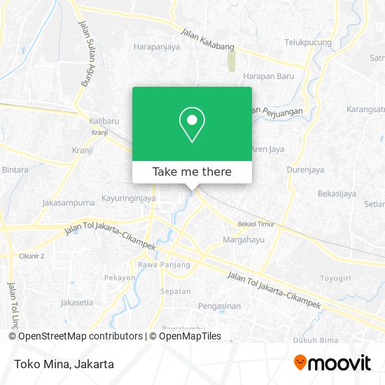 Toko Mina map