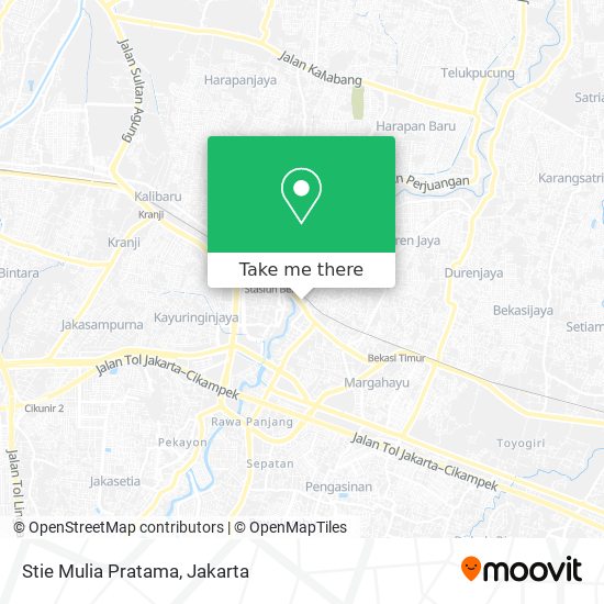 Stie Mulia Pratama map