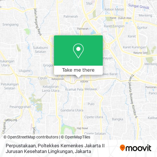 Perpustakaan, Poltekkes Kemenkes Jakarta II Jurusan Kesehatan Lingkungan map