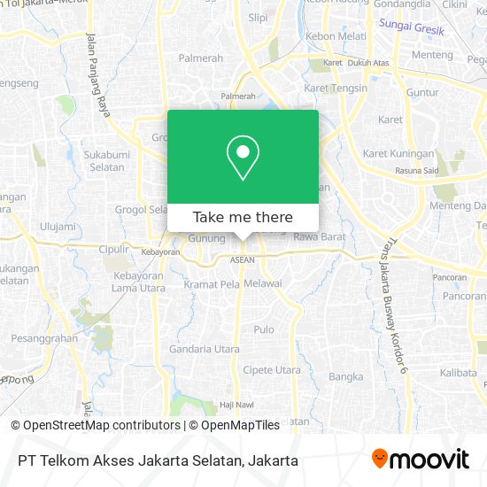 PT Telkom Akses Jakarta Selatan map