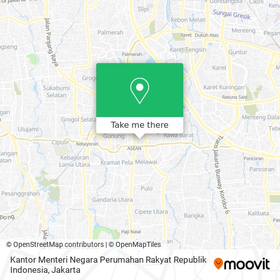Kantor Menteri Negara Perumahan Rakyat Republik Indonesia map