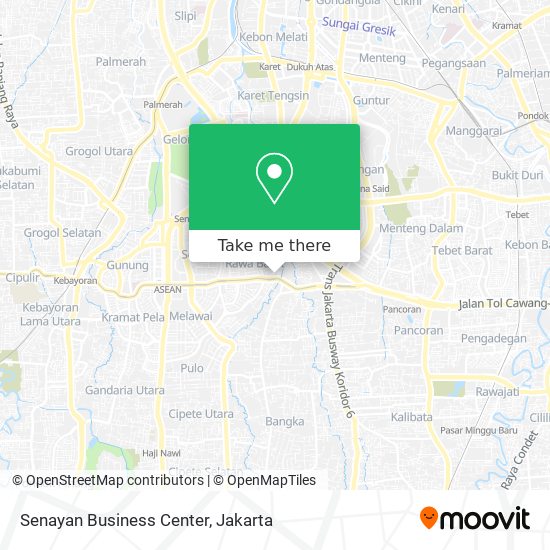 Senayan Business Center map