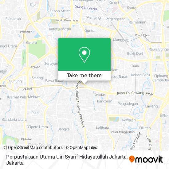 Perpustakaan Utama Uin Syarif Hidayatullah Jakarta map