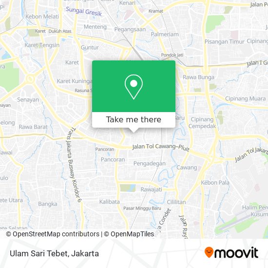 Ulam Sari Tebet map