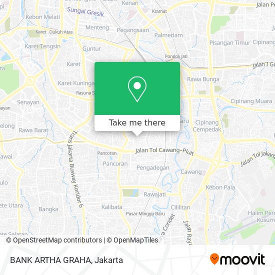 BANK ARTHA GRAHA map