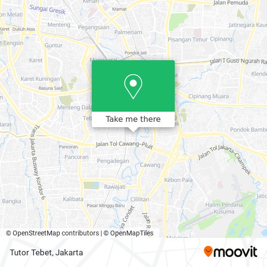 Tutor Tebet map