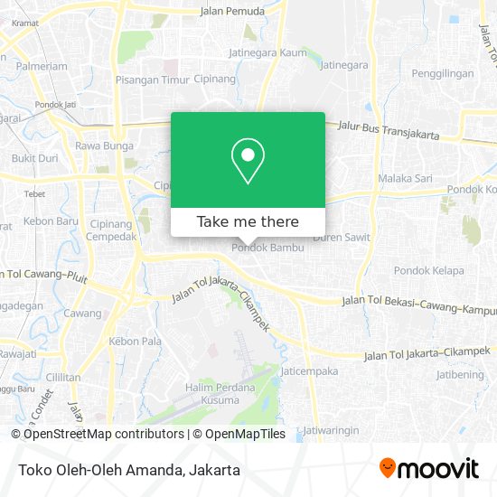 Toko Oleh-Oleh Amanda map