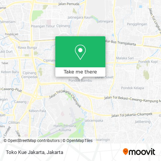 Toko Kue Jakarta map