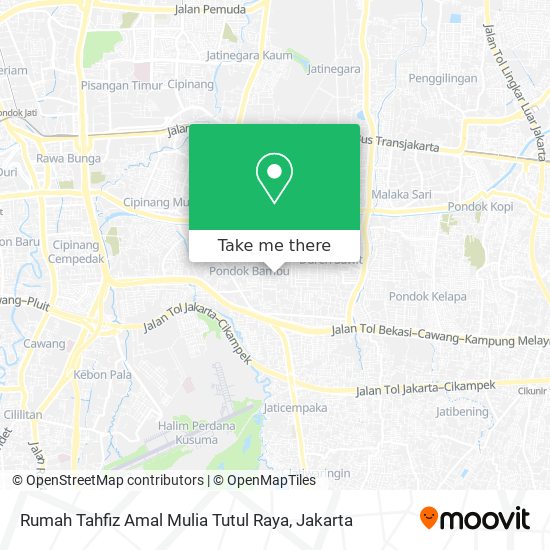 Rumah Tahfiz Amal Mulia Tutul Raya map