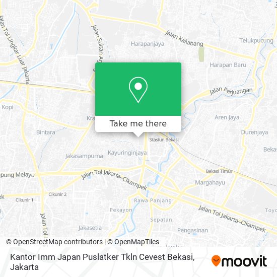 Kantor Imm Japan Puslatker Tkln Cevest Bekasi map