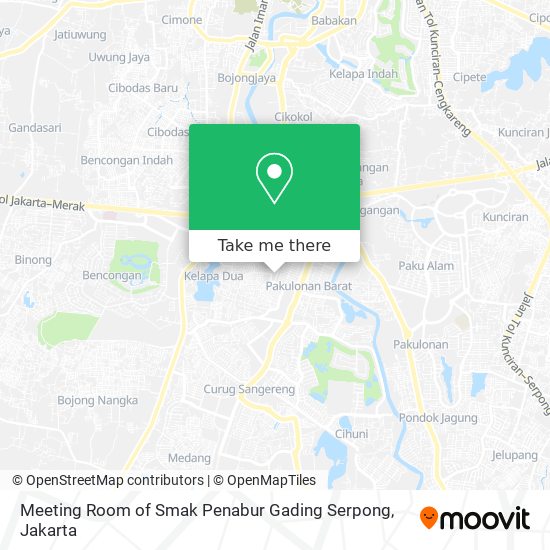 Meeting Room of Smak Penabur Gading Serpong map