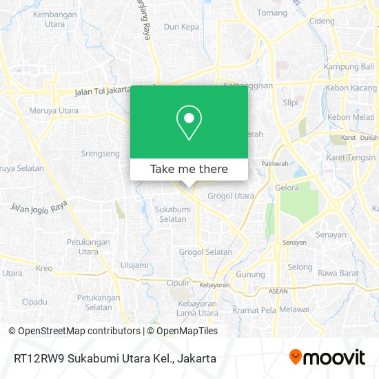 RT12RW9 Sukabumi Utara Kel. map