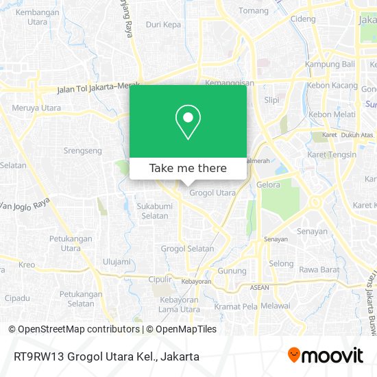 RT9RW13 Grogol Utara Kel. map