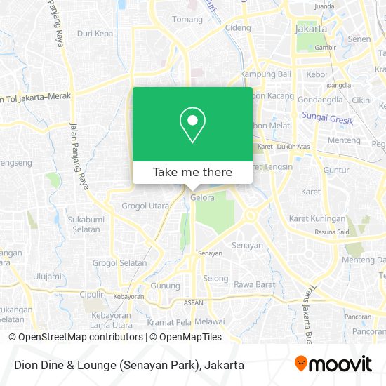Dion Dine & Lounge (Senayan Park) map