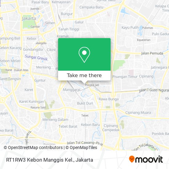 RT1RW3 Kebon Manggis Kel. map