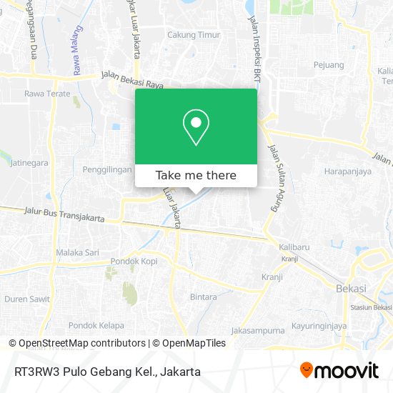 RT3RW3 Pulo Gebang Kel. map