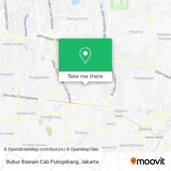 Bubur Bawain Cab Pulogebang map