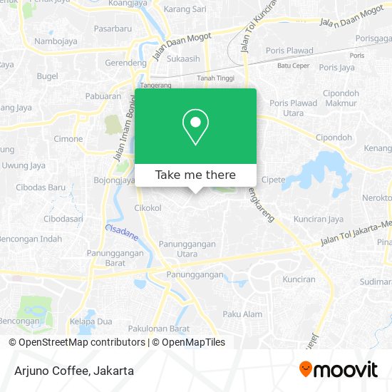 Arjuno Coffee map