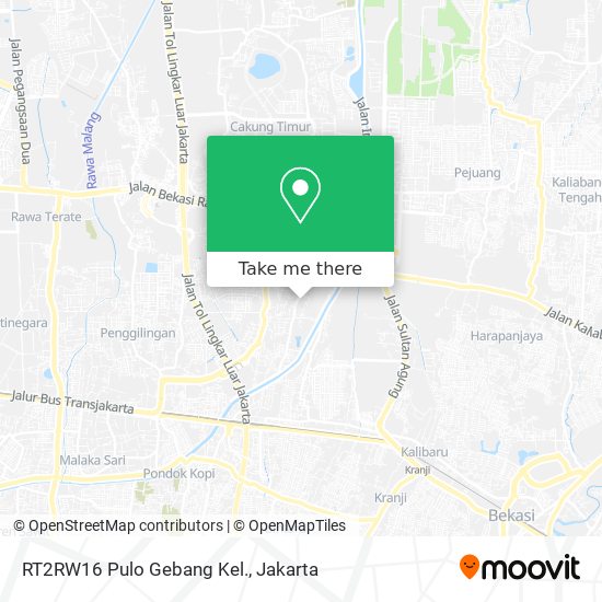 RT2RW16 Pulo Gebang Kel. map