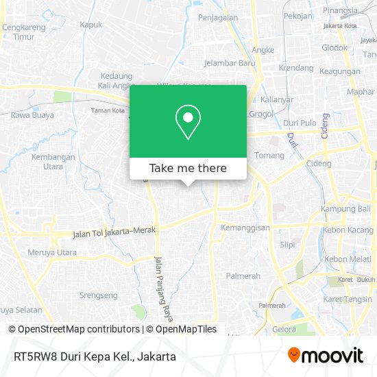 RT5RW8 Duri Kepa Kel. map