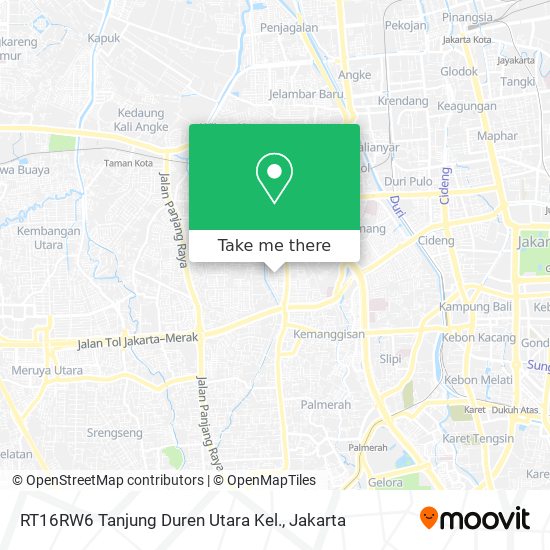 RT16RW6 Tanjung Duren Utara Kel. map