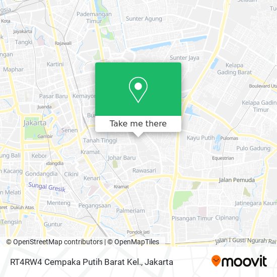 RT4RW4 Cempaka Putih Barat Kel. map