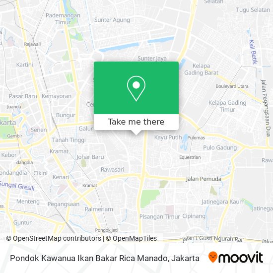 Pondok Kawanua Ikan Bakar Rica Manado map