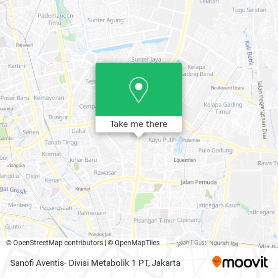 Sanofi Aventis- Divisi Metabolik 1 PT map