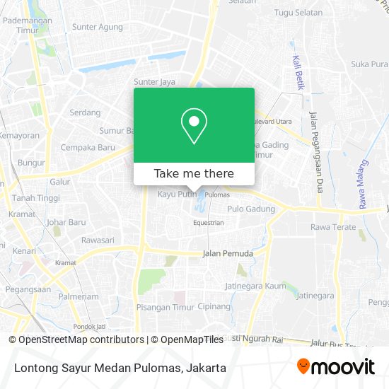 Lontong Sayur Medan Pulomas map