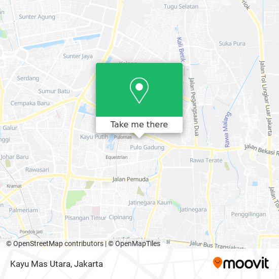 Kayu Mas Utara map