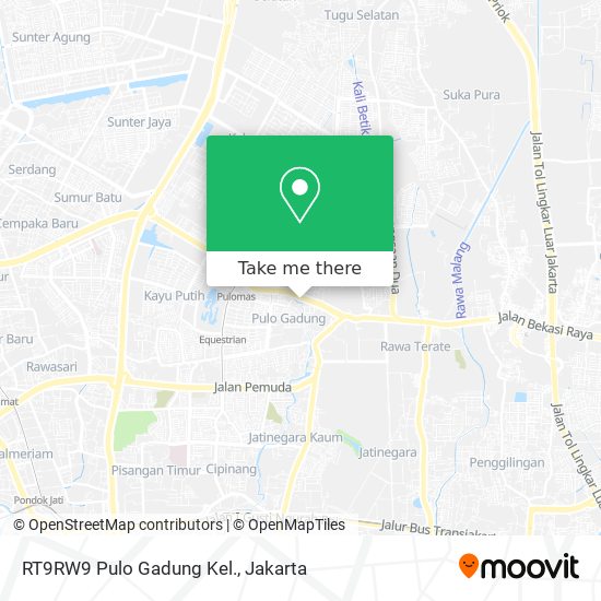 RT9RW9 Pulo Gadung Kel. map